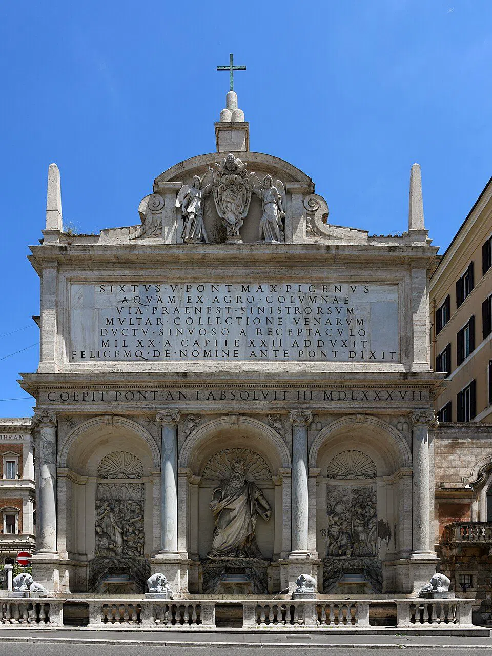 Fontana dell'Acqua Felice (Moses-fontænen), Rom