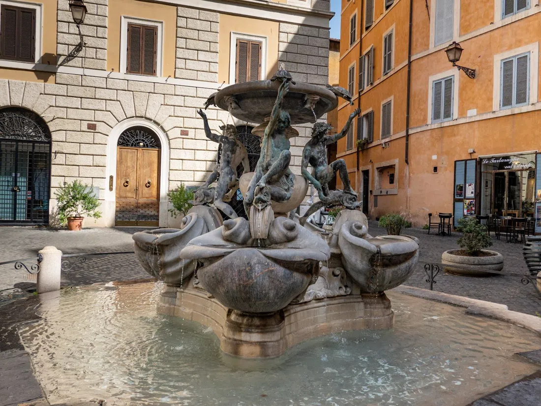 Fontana delle Tartarughe (Skildpaddefontænen), Rom